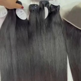 Unprocessed Raw Vietnamese Bone Straight Weft Hair Extensions Cambodian Human Hair Extensions Raw Human Hair Wigscolor: italy curly, Stretched Length: 26 Inches
