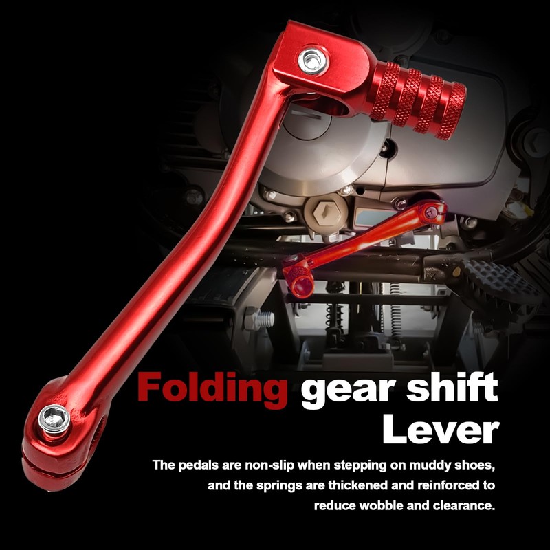 Pleoos Motorcycle Folding Gear Shifter Shift Lever Pedal CNC Compatible