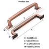 khtumeware 6 Pack 5 Inch Kitchen Cabinet Handles Brushed Antique
