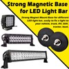 Strong Magnetic Light Bar Mounts, 2 Pack Heavy Duty Magnetic