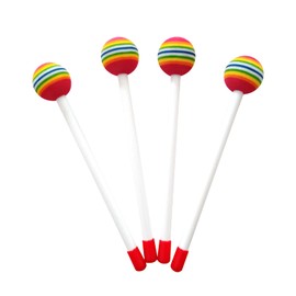 HIXNUG 4Pcs Rainbow Drum Stick Children Percussion Drumsticks Drum Stick Mallet Hammer for Drums Glockenspiel Drums Snare Drum Stick