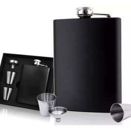MARZSEFLO Set Licorera De 8 Oz,ánfora Rocker Acero Inoxidable