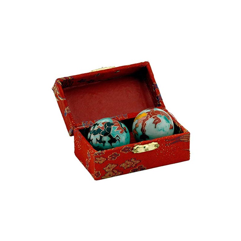 QiGong Singing Ball 1 Pair with Sound Mechanism, Meditation Ball,