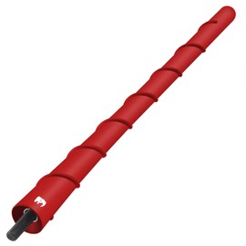 ONE250 8" inch Spiral Flexible Copper Core Antenna, Compatible with Scion tC (2002-2016), Scion xB (2008-2015) - Designed for Optimized FM/AM Reception (Red)