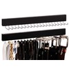 StorageWorks Tie Rack with 20 Hooks, 2-Pack Wall-Mounted Wooden Hangers