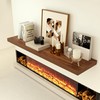 Heimlove 12 Inch Deep Floating Shelves, 72 x 12 inches