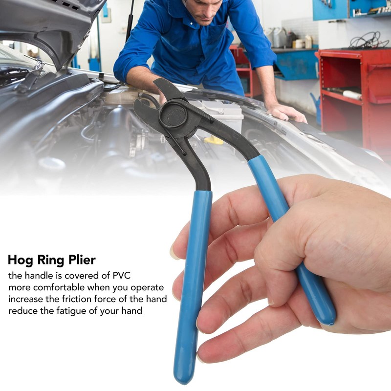 QANYEGN Hog Rings Plier, Bent Head Plier, Curved Open Removal