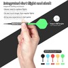 CyeeLife Integrated Dart Shaft and Flights Standard Shape,Dart Accessory Black/Red/Blue/Green/Yellow
