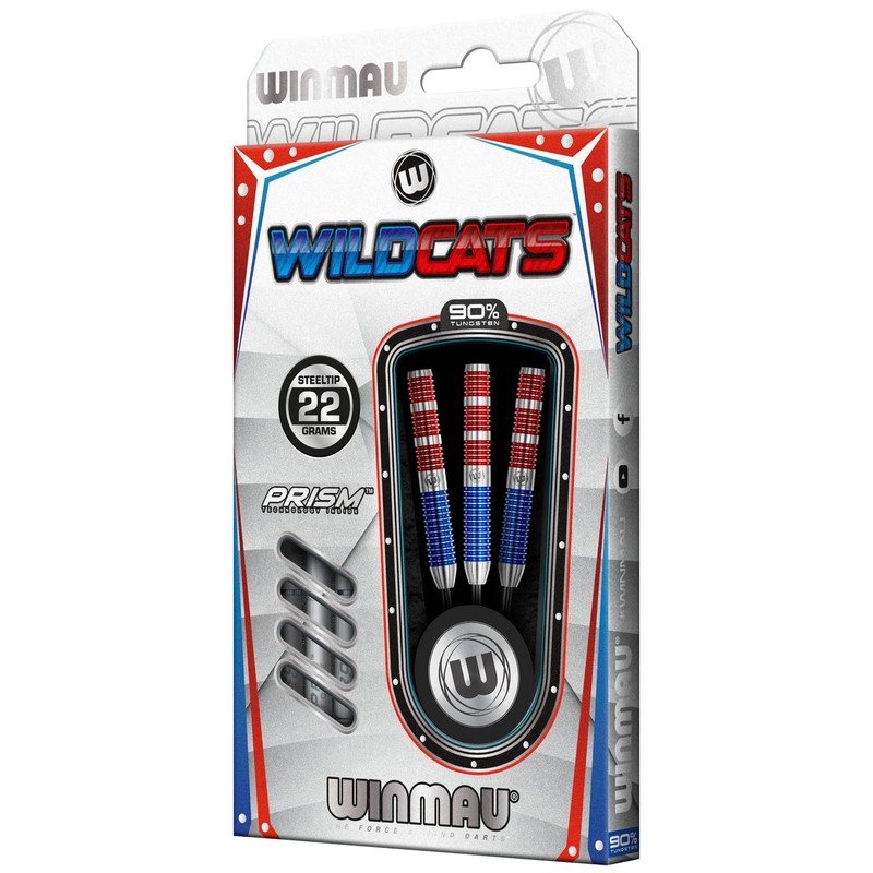 WINMAU Wildcats 22 gram Tungsten Darts Set with Flights and