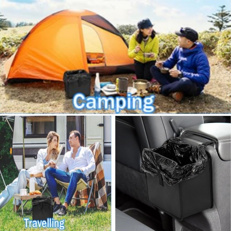 Foldable Car Trash Can, Hanging Waterproof Leakproof Trash Can Storage