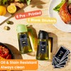 CXINYI 2-in-1 Olive Oil Dispenser and Sprayer - Black &