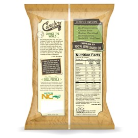 Carolina Kettle - Mama Gin Dill Pickle Kettle Cooked Potato Kettle Chips - Satisfy that fried pickle chips craving. (12 Pack Case - 2oz Bags)