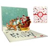 Christmas Cards, Deesospro® Card 3D Pop Up Greeting Card for