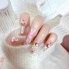HAPVITAL 24 Pieces Popular Nail Tips, False Nail Tips, 3D