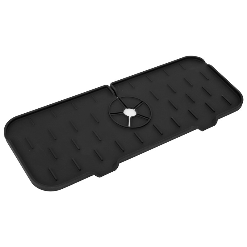 Sink Faucet Mat Silicone Drainage Design Easy Cleaning Faucet Water