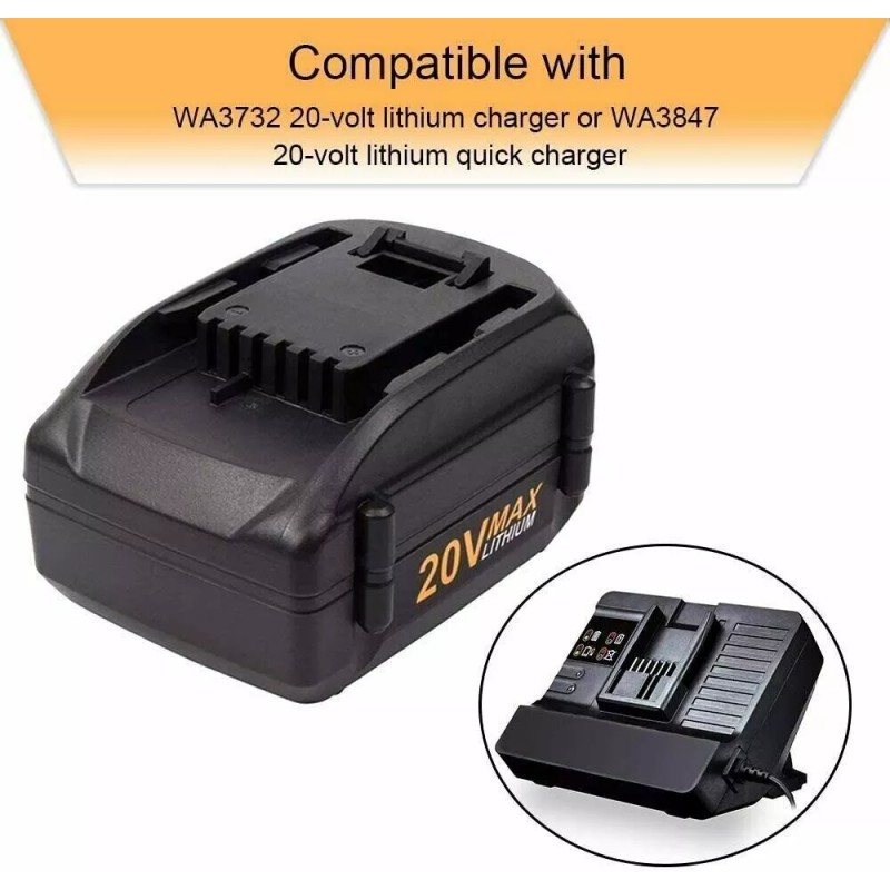 For WORX 2PACK For Worx WA3578 Power Share Battery 20V