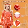 SlowTon 70s Disco Outfits for Women (Orange, Large)