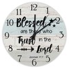 godblessign Blessed are Those Who Trust in The Lord Clock