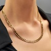 LIFETIME JEWELRY 6mm Cuban Link Chain Necklace 24k Gold Plated