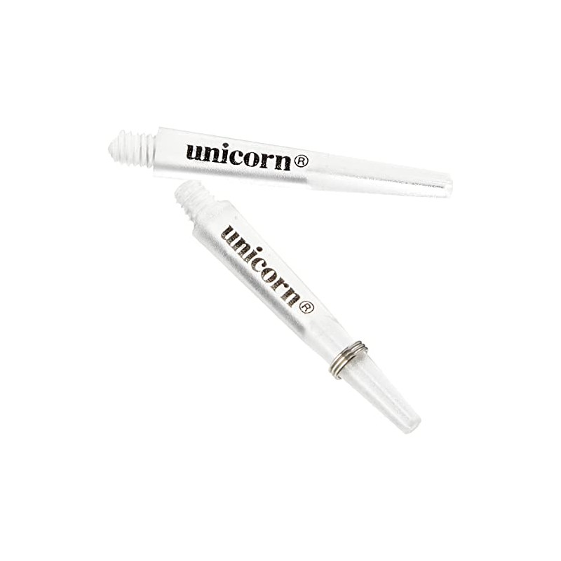 Unicorn Shafts Gripper3 Mirage Moulded Shafts - Clear, Medium/Small Thread