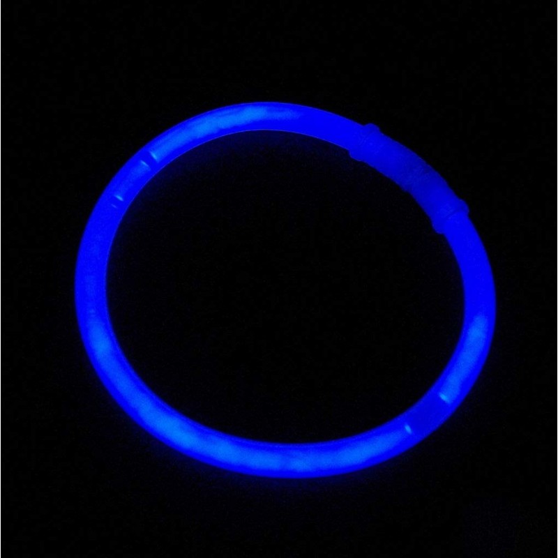 Aptafêtes LU8458/BLEU - Confezione da 100 braccialetti luminosi 4/6 H
