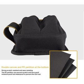 for Hardware Tool Storage Belt Bag Multifunctional Electrician Tool Bag with Portable Oxford Cloth Adjustable Waist Belt Tool Storage Pouch for Electricians,Carpenters,Gardeners(900D) 1PCS(Black)