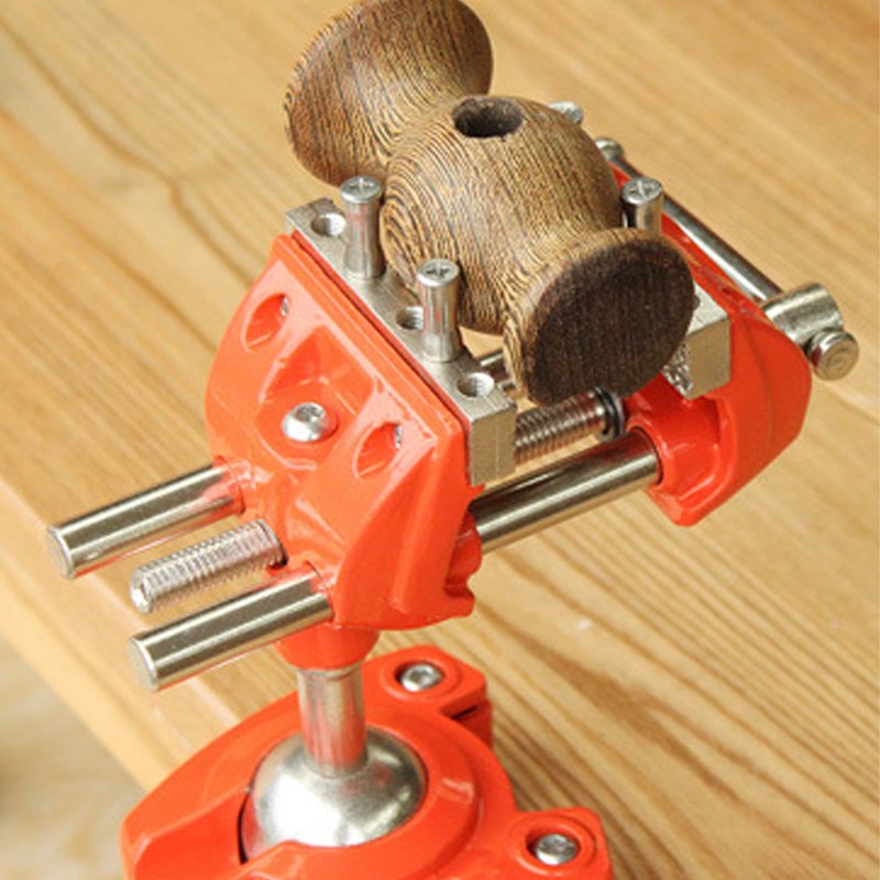 Clamp Bench Vise, Small Table Vise for Woodworking, Heavy Duty