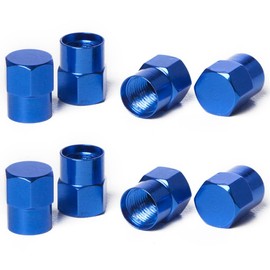 Circuit Performance VC3 Series Blue Aluminum Valve Stem Caps (8 Pieces)
