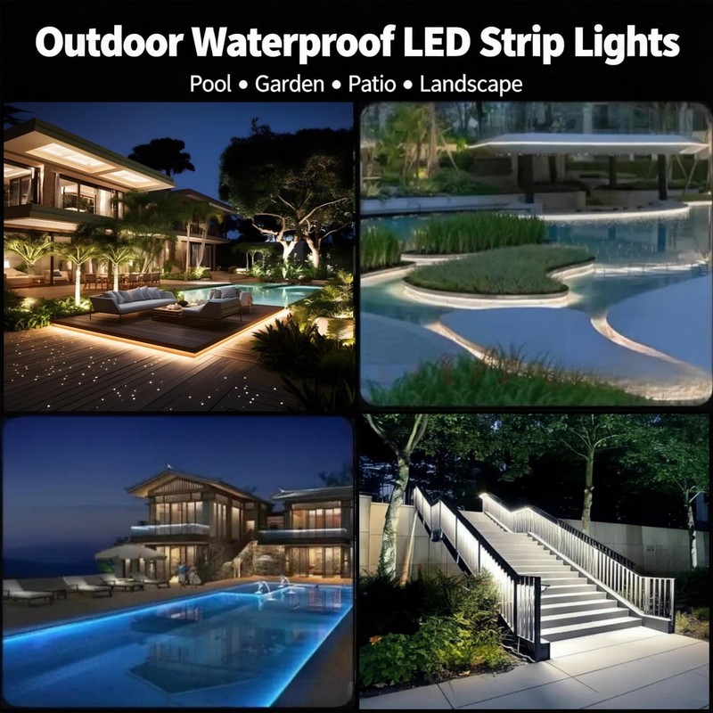 COB LED Strip Light IP68 Waterproof, 16.4FT 12V High Density
