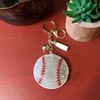 Popfizzy Bling Baseball Keychain for Women and Girls, Rhinestone Baseball