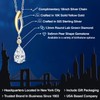 Gem Stone King Teardrop Necklace for Women | 925 Silver
