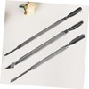 PACKOVE 3pcs Stainless Steel Nail Cuticle Double End Exfoliate Tools