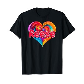 I Heart Love Reese First Name Tshirt Colorful Named T-Shirt