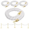 4 Pack of Stanchion Set for Party - White VIP