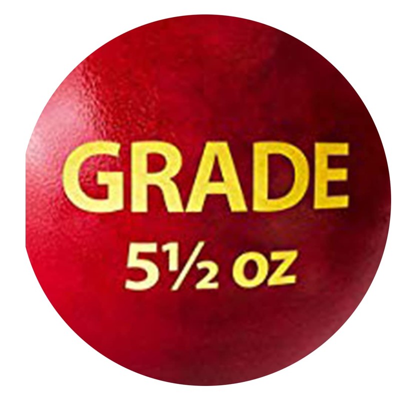 DSC Grade Leather Cricket Ball (Red, Club)| Water Proofed Leather