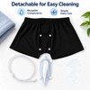 Men's Reusable Urine Collection Kit with External Funnel, Adjustable Underwear