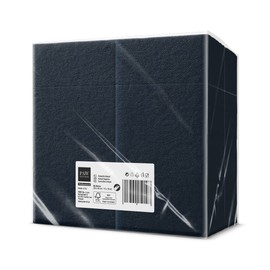 PAW - Airlaid Pocket Napkins (39 x 40 cm) I Pack of 50 I Plain I Fabric-Like I Elegant Table Decoration I HoReCa I For Occasions Such As Weddings, Celebrations, Christmas I Unicolor: Black
