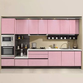 15.8’’×118.1’’Glossy Pink Contact Paper Peel and Stick Countertop Contact Paper Self-Adhesive Removable Glitter Waterproof Wallpaper Decorative Kitchen Cabinet Shelf Drawer Vinyl Film