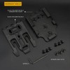 Tactical QLS Pistol Holster Adapter Base Qucik Release Buckle Kit,