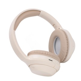 Wireless Headphones, ABS 20Hz‑20KHz 40mm Speaker Over Ear Stereo Headphones Deep Bass for Office (Khaki)