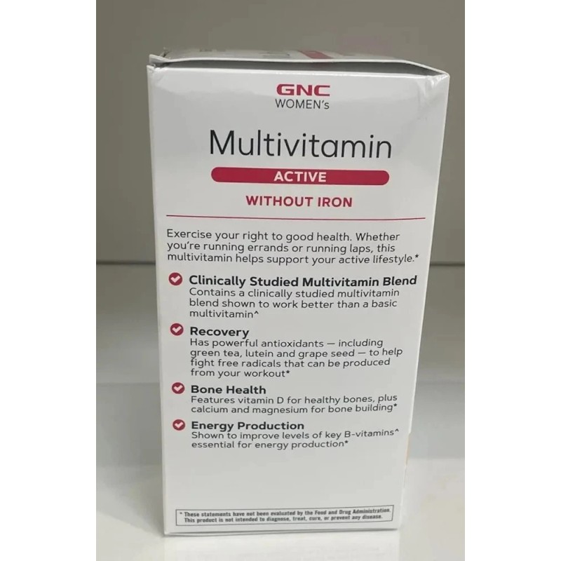 GNC Women's Multivitamin Active Without Iron |Supports an Active Lifestyle