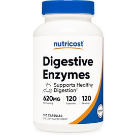 Nutricost Enzimas Digestivas 620 mg 120 cápsulas