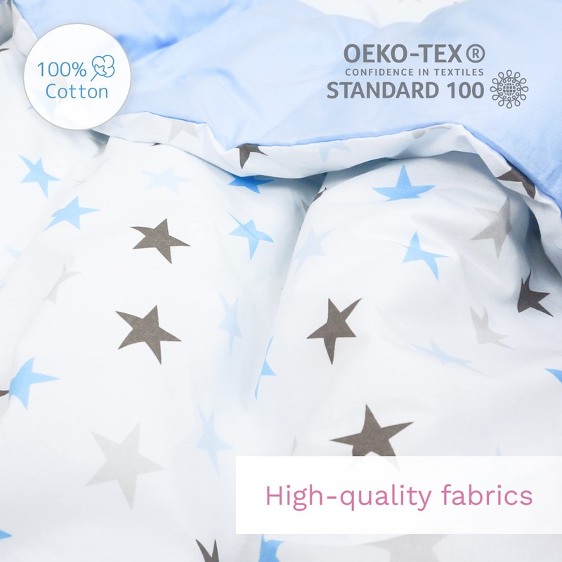 5 Piece Bedding Set Duvet Pillow with Covers & Cotton