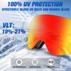 Flip Up Ski Snowboard Goggles for Men Women, Anti-Fog UV