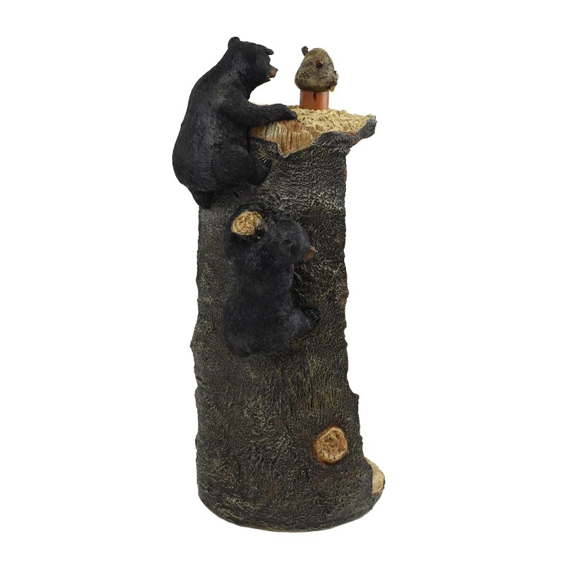 Treasure Gurus Rustic Black Bears Paper Towel Roll Holder Kitchen