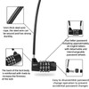 NBYT 4-Word Resettable Combination Lock, Letter Lock- Home Security Padlock