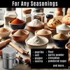 CUSINIUM 6oz Stainless Steel Salt Pepper Dredge Shakers - With