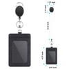 2 Pack Badge Holders and Heavy Duty Retractable Reel Clips