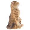 Yoga Cat in Lotus Seat, Made of Artificial Stone, Coloured
