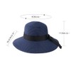 PINKGIRL Women's Straw Sun Hat Summer Bowknot Beach Foldable Hats